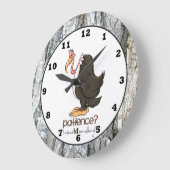 不機嫌な古いブザードウォールクロック ラージ壁時計 (傾斜)