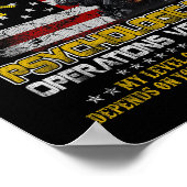 不機嫌な古い心理操作退役軍人父 ポスター (角)