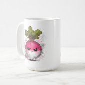 不機嫌な大根 コーヒーマグカップ (正面左)