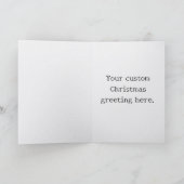 不機嫌な女性の皮肉なクリスマス カード (内部)