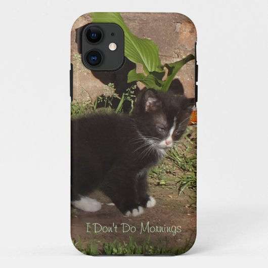 不機嫌な子猫 – IPhone 5ケースの朝は行わない Case-Mate iPhoneケース (裏面)