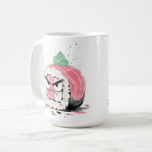 不機嫌な寿司 コーヒーマグカップ (正面左)