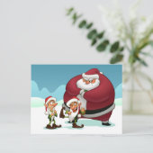 不機嫌な小妖精や小人はがき ポストカード (スタンド正面)