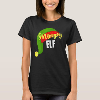不機嫌な小妖精や小人マッチングファミリーグループクリスマスパーティーP Tシャツ
