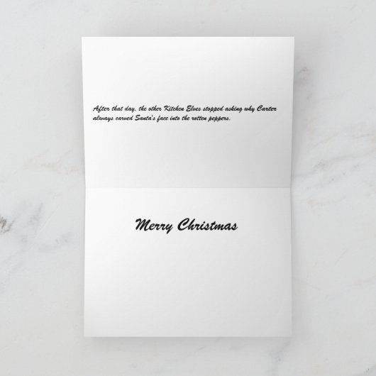 不機嫌な小妖精や小人 シーズンカード (内部)