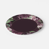 不機嫌な情熱 |ドラマティックパープルワインバラリース ペーパープレート (アングル)