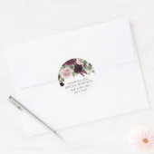 不機嫌な情熱 |使い捨て紫の劇的なカメラ ラウンドシール (封筒)