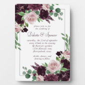 不機嫌な情熱 |劇的なバラキープサケ招待状 フォトプラーク (正面)