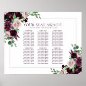 不機嫌な情熱 |紫色のイベントシート表 ポスター (正面)