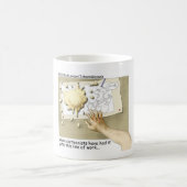 不機嫌な漫画家おもしろいの贈り物と収集品 コーヒーマグカップ (中央)