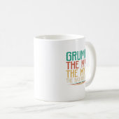 不機嫌な父の日のギフト男の神話は悪い コーヒーマグカップ (正面右)