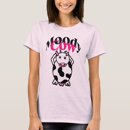 不機嫌な牛 Tシャツ (正面)