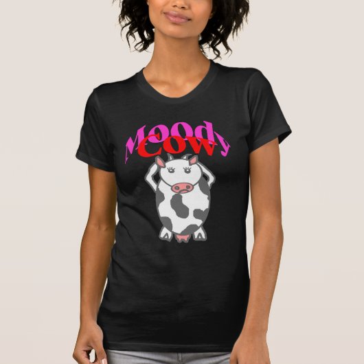 不機嫌な牛 Tシャツ (正面)