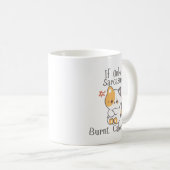 不機嫌な猫のエネルギー – 皮肉はカロリーを燃やさない コーヒーマグカップ (正面右)