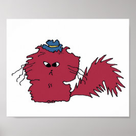 不機嫌な猫のポスター ポスター