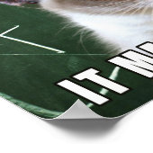 不機嫌な猫のポスター – 人を泣かせる数学が大好き ポスター (角)