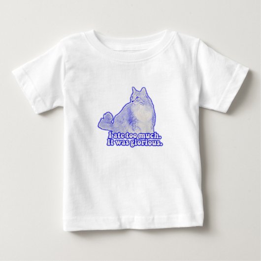 不機嫌な猫のミーム - 猫の飼い主と子猫好きのための ベビーTシャツ (正面)