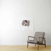 不機嫌な猫のミーム - 猫の飼い主や子猫好きのための タペストリー (インサイチュ(横))