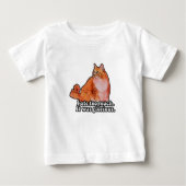 不機嫌な猫のミーム - 猫好きさんと子猫の愛好家のためのギフト ベビーTシャツ (正面)