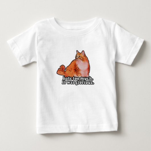 不機嫌な猫のミーム - 猫好きさんと子猫ファンのためのギフト ベビーTシャツ (正面)