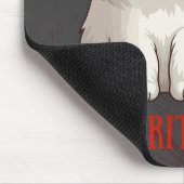 不機嫌な猫の勇気付けられるマウスパッド マウスパッド (コーナー)