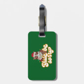 不機嫌な猫の荷物タグ ラゲッジタグ (裏面縦)