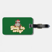 不機嫌な猫の荷物タグ ラゲッジタグ (裏面横)