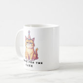 不機嫌な猫の誕生日 コーヒーマグカップ (正面左)