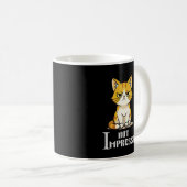 不機嫌な猫の面白いサルカスティックコーヒー コーヒーマグカップ (正面右)