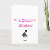 不機嫌な猫のCinco deメーヨー カード (裏面)