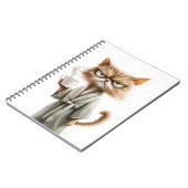 不機嫌な猫はコーヒーが必要 ノートブック (左側)