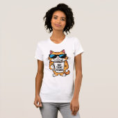 不機嫌な猫は今日ではない人間おもしろいのコーヒーTシャツ Tシャツ (正面フル)