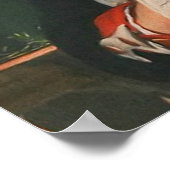 不機嫌な猫クラシック絵画の ポスター (角)