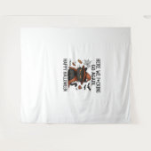 不機嫌な猫ハロウィンクラシックのTシャツ タペストリー (正面(横))