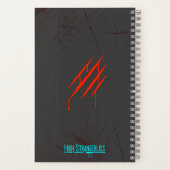 不機嫌な猫パンおもしろい書ジャーノート ノートブック (裏面)