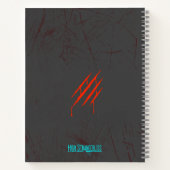 不機嫌な猫パンおもしろい書ジャーノート ノートブック (裏面)