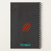 不機嫌な猫パンおもしろい書ジャーノート ノートブック (裏面)