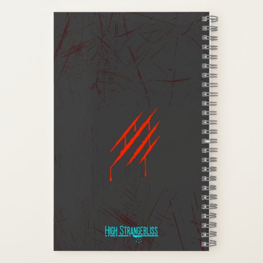 不機嫌な猫パンおもしろい書ジャーノート ノートブック (裏面)