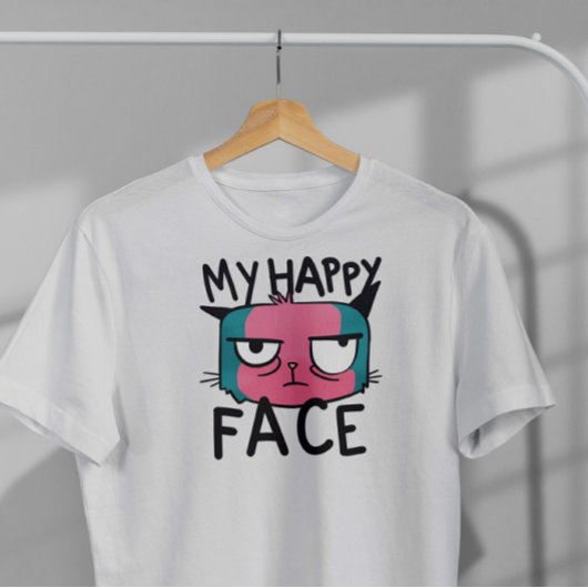 不機嫌な猫動物漫画 Tシャツ