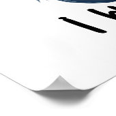 不機嫌な猫態度おもしろい動物引用文 ポスター (角)