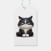 不機嫌な猫 ギフトタグ (裏面)