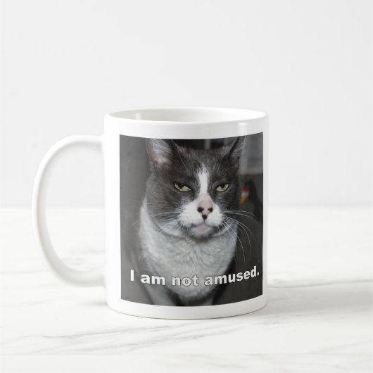 不機嫌な猫 コーヒーマグカップ (左)