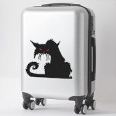 不機嫌な猫 シール (スーツケース)