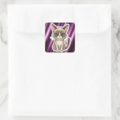 不機嫌な猫 スクエアシール (バッグ)