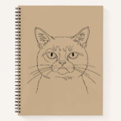 不機嫌な猫 ノートブック (正面)