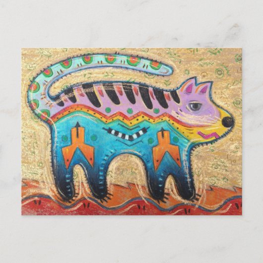 不機嫌な猫 ポストカード (正面)