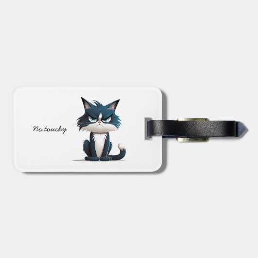 不機嫌な猫 ラゲッジタグ (裏面横)