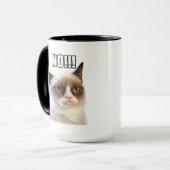 不機嫌な猫™NO!!!マグ マグカップ (正面左)