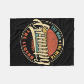 不機嫌な男の神話の伝説のヴィンテージレトロF フリースブランケット (正面(横))