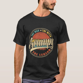 不機嫌な男 神話の男 伝説の男 ヴィンテージ レトロ F Tシャツ